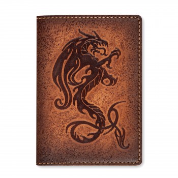 Обложка для паспорта "Огненный дракон" 140907